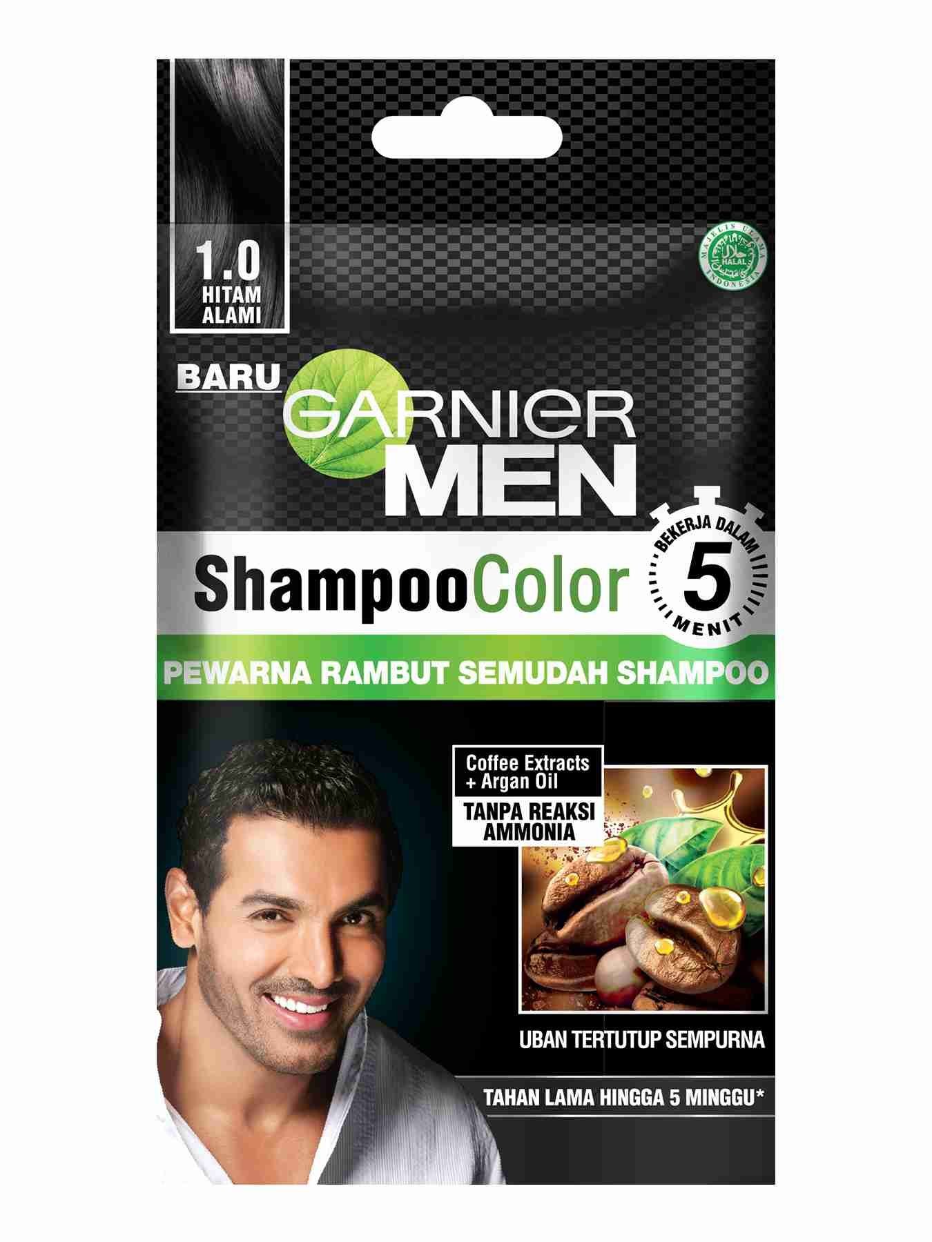 Gambar Garnier Men Shampoo Color - Hitam Alami