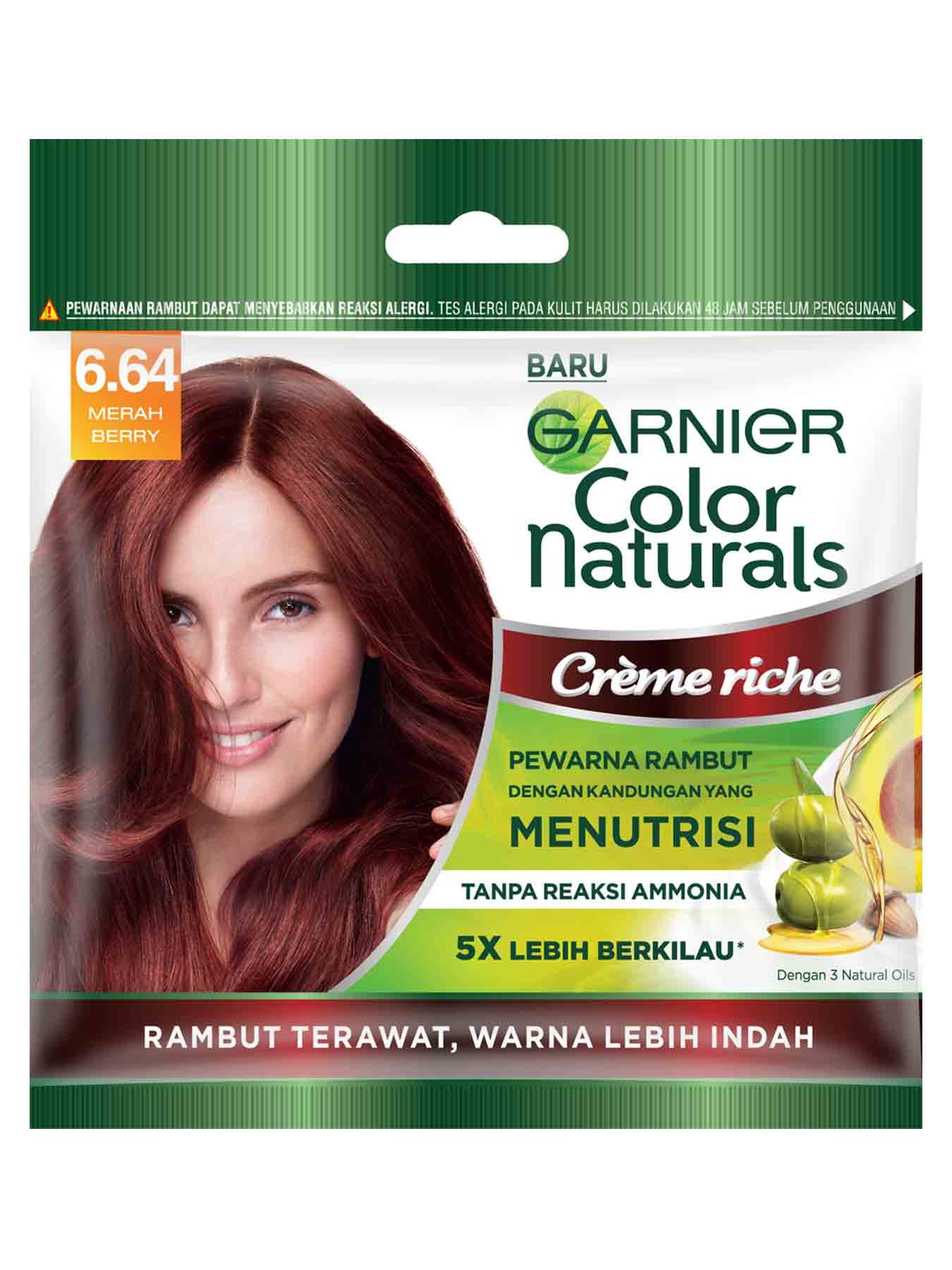  Creme  Riche  6 64 Merah Berry Kits Cat  Rambut 