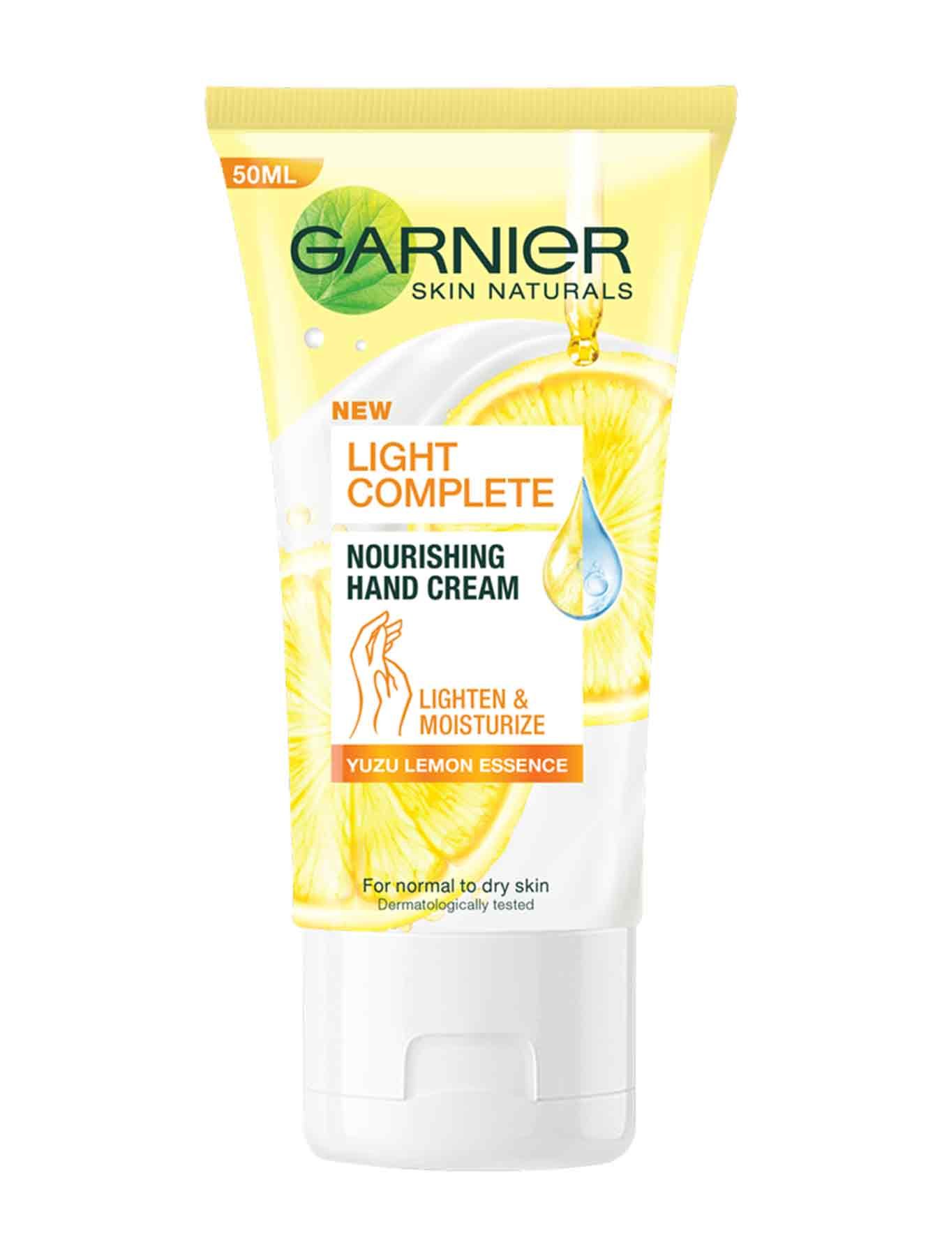 garnier light complete hand cream